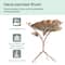 Glitzhome® 19.5" Multi-Functional Faux Copper Patina Finish Bird Feeder